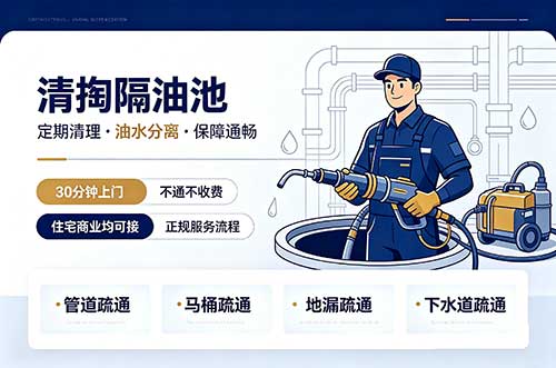天门清掏隔油池